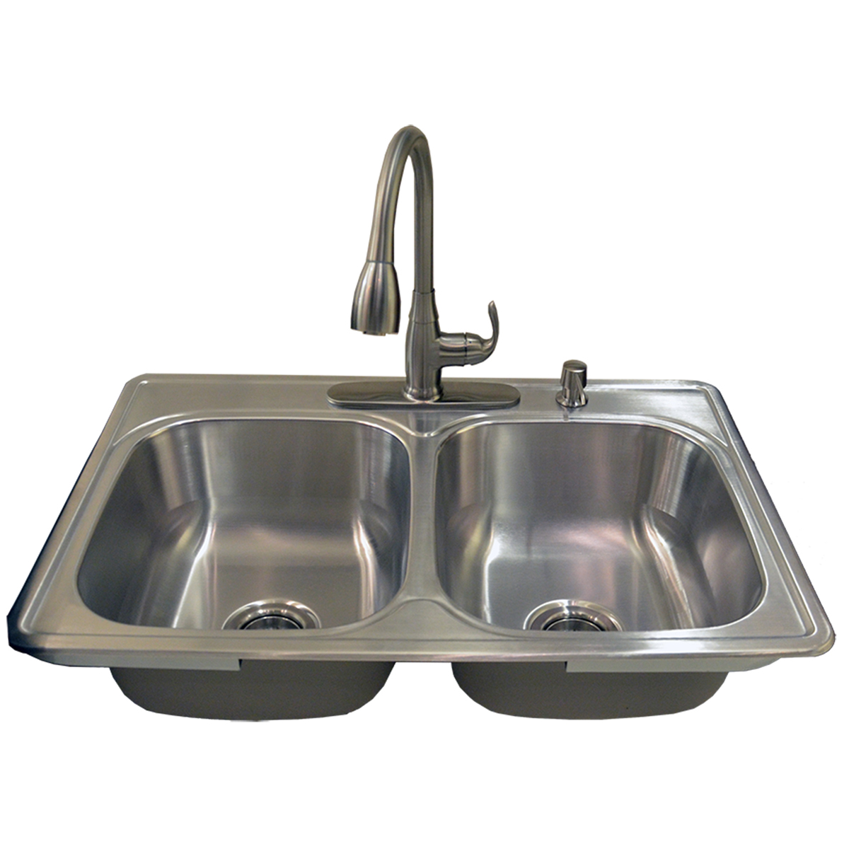 712-6026 Grab-N-Go 33" x 22" x 8" Stainless Steel Sink Kit